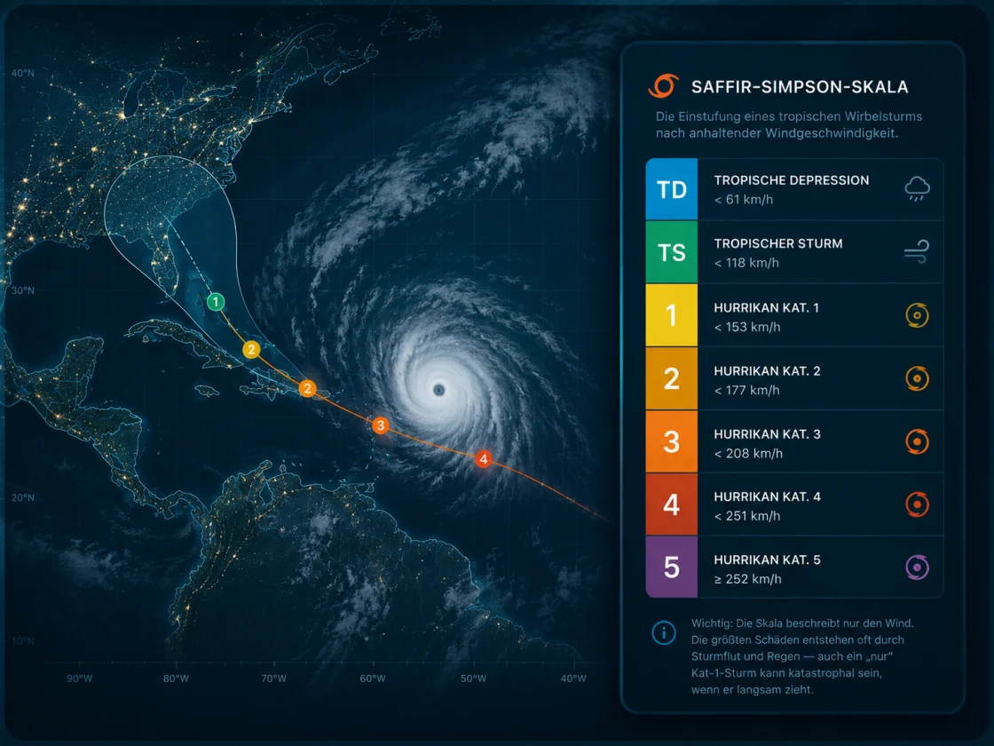 Cone of uncertainty of a track