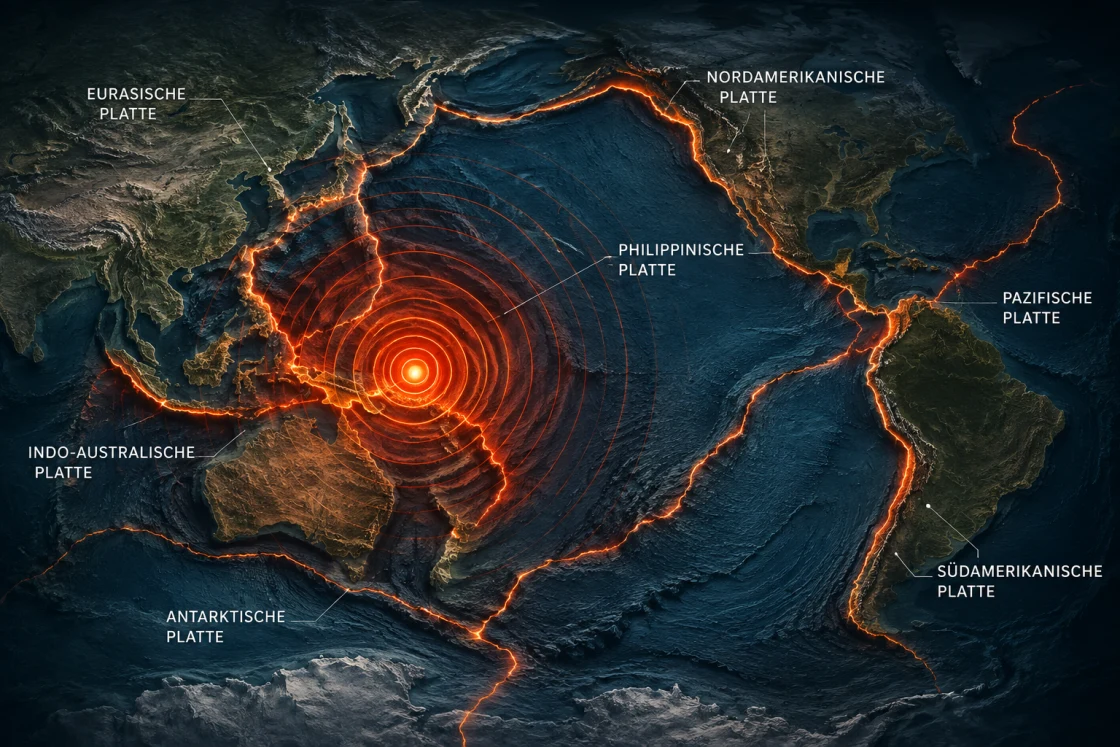 Map of the tectonic plates