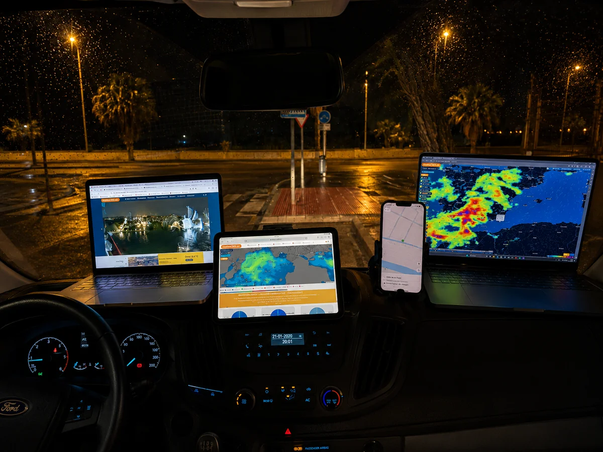 Nowcast on a severe-weather shift at night