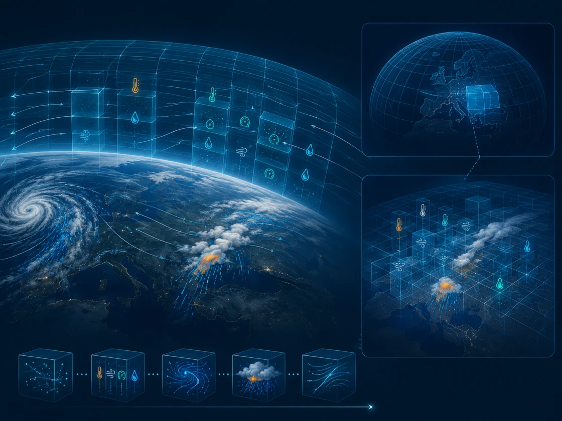 Schematic of a global vs. regional model