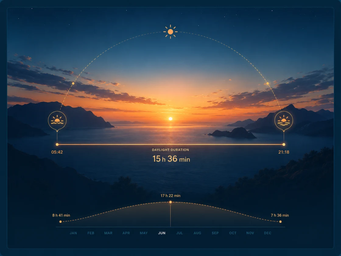 Sonnenaufgang über dem Horizont