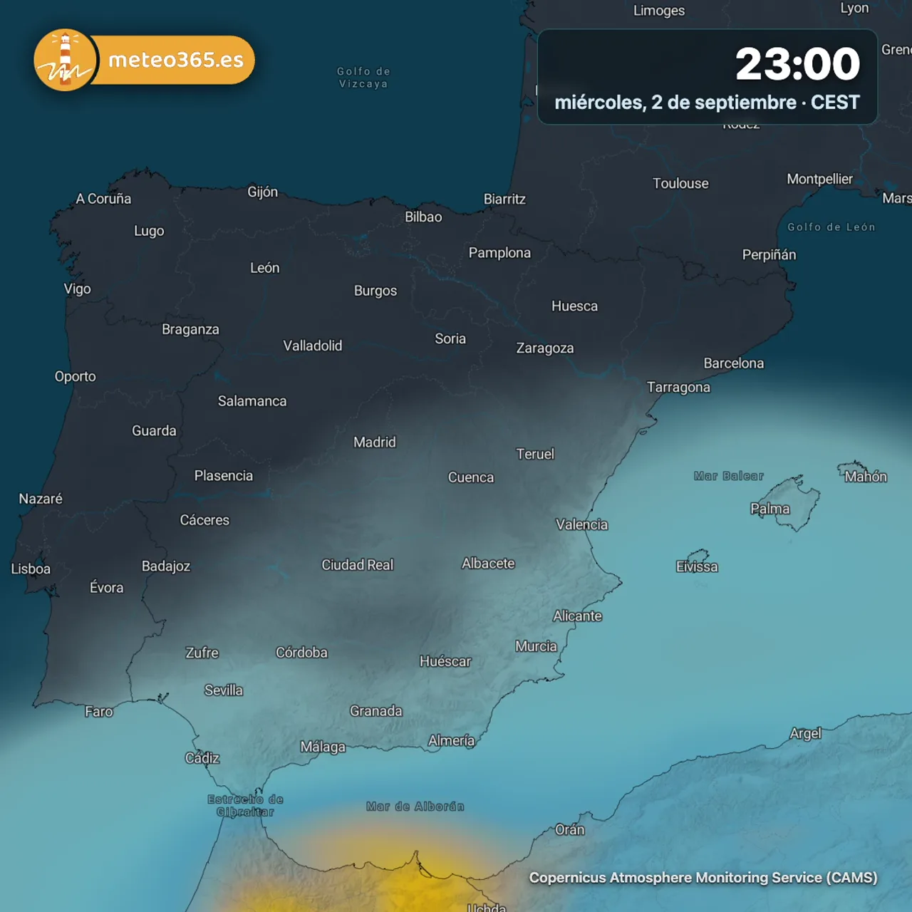Un toque de Sáhara sobre España