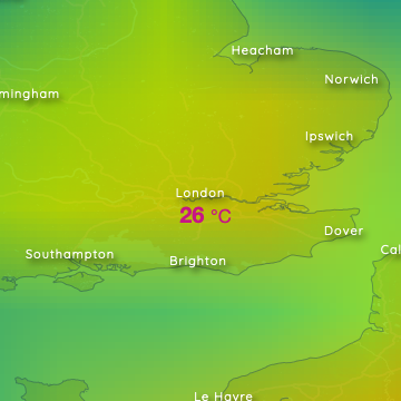 Der Spätsommer brachte Cambridge 32.5 °C