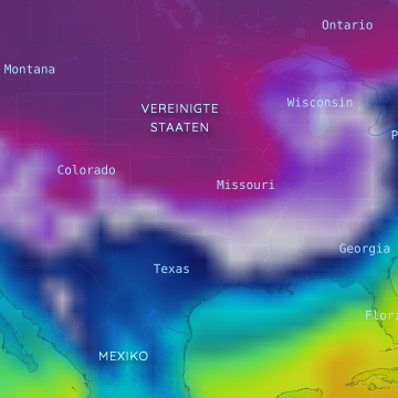 Arktische Kaltluft bringt eisige Temperaturen