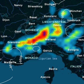 Lloverá intensamente en el sur de Suiza en las próximas 48 horas
