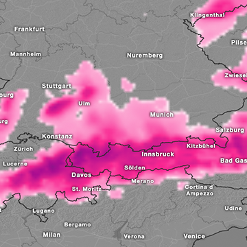 In Deutschland, Österreich & Schweiz reichlich Neuschnee