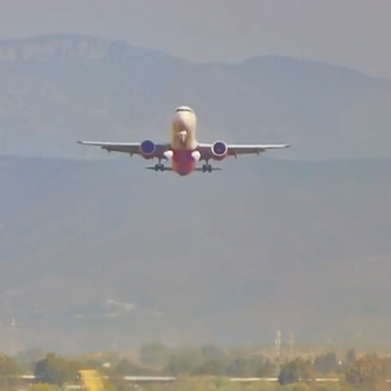 Aproximación frustrada de Wizz Air desde Viena