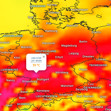 Es wird zunehmend heiß, Gewitterrisiko steigt an
