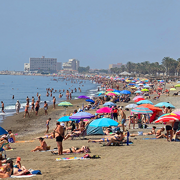 Semana calurosa de octubre en la Costa del Sol
