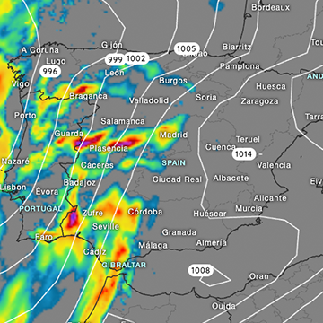 La borrasca Claudia trae temporal