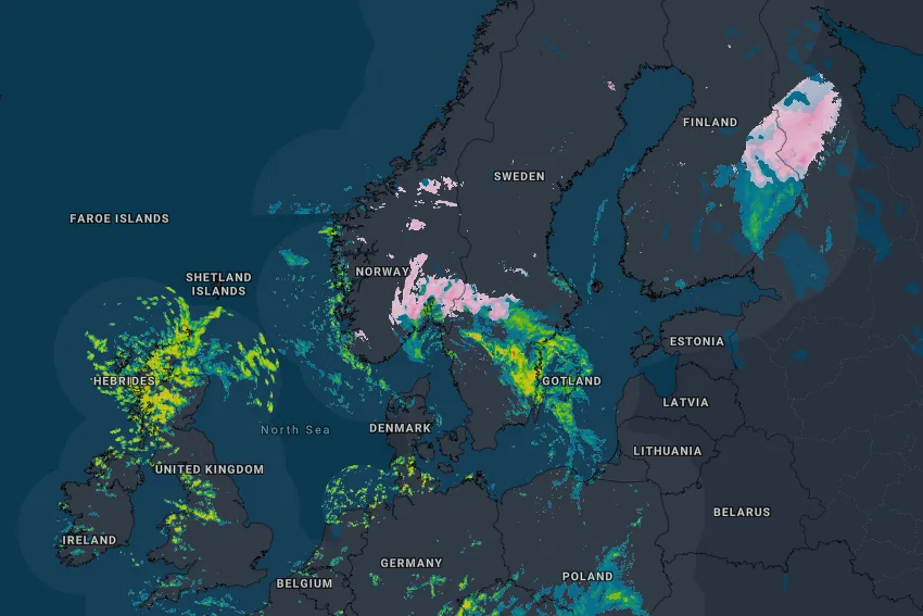 Winter arrives in Scandinavia