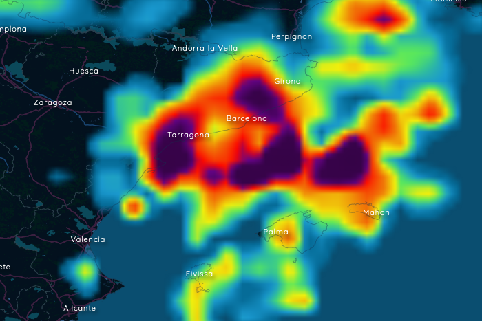 There could be severe thunderstorms in the northeast on Sunday 