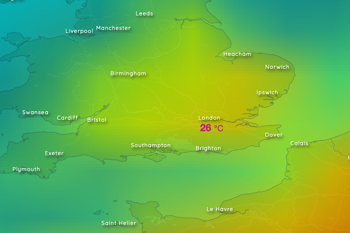 Der Spätsommer brachte Cambridge 32.5 °C