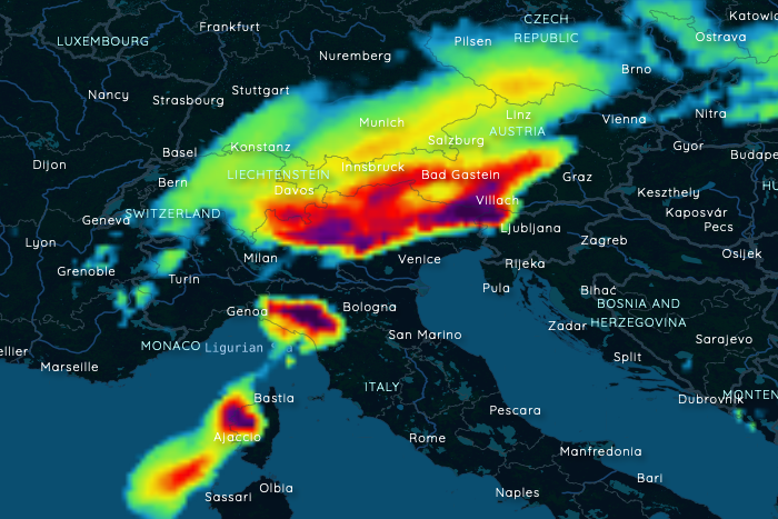 Heavy rainfall in the north, local severe weather alert  