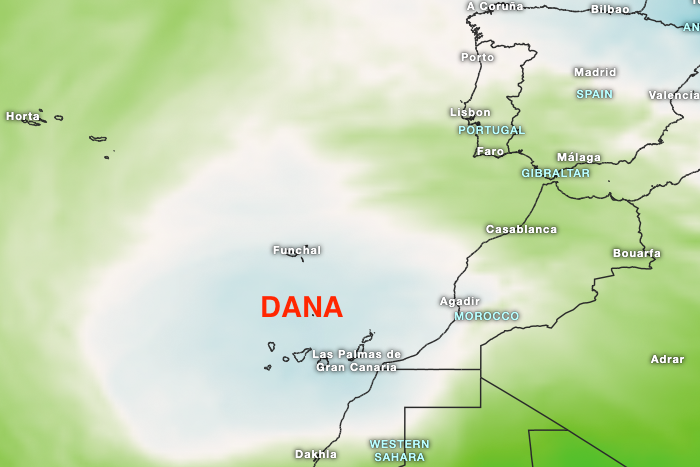 DANA trae lluvias a las Canarias