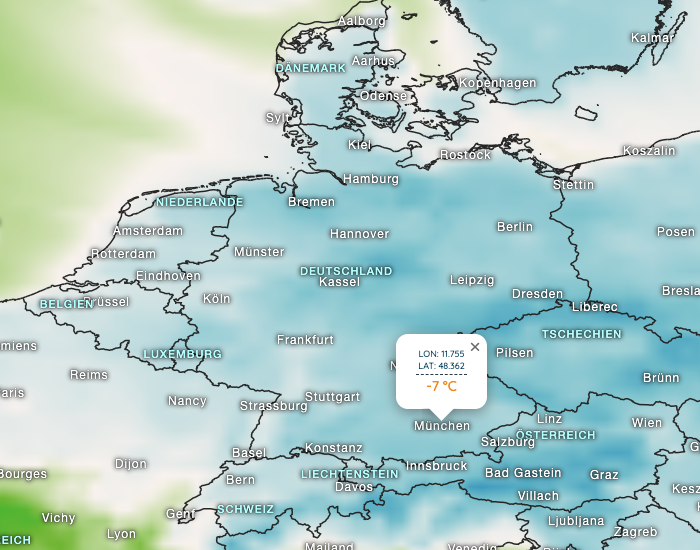 Arctic cold air approaching