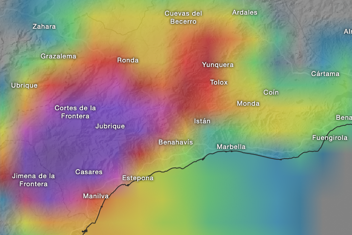 Intense local rainfall from Friday
