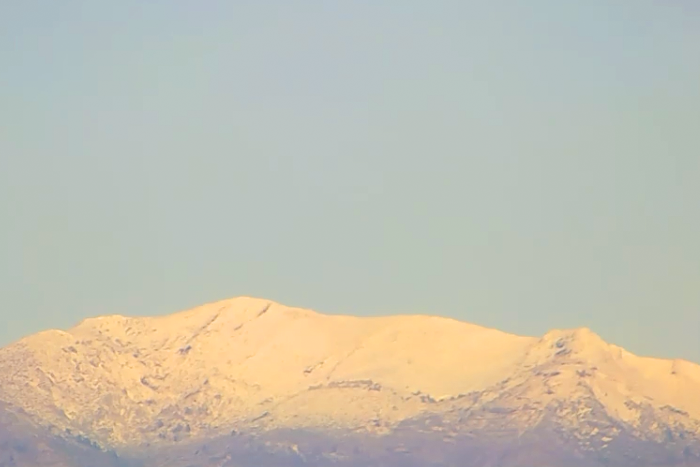 The Sierra de las Nieves covered in snow