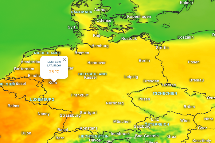 Spring brings > 20°C