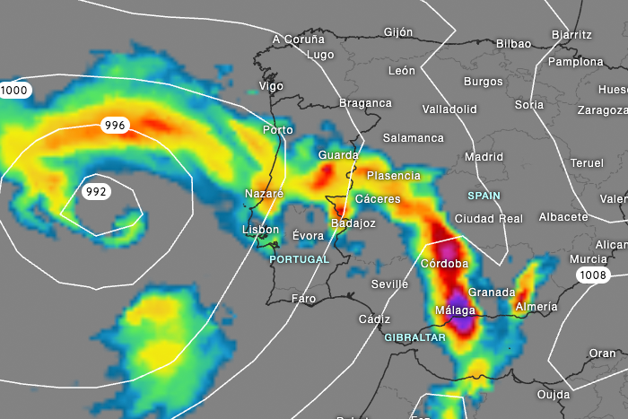 Storm Nuria is approaching