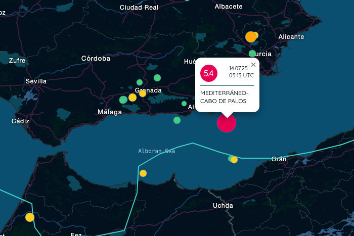 Erdbeben der Magnitude 5,4