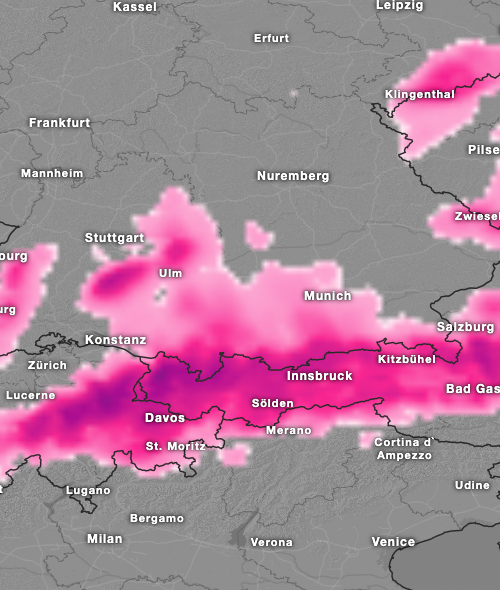 In Deutschland, Österreich & Schweiz reichlich Neuschnee