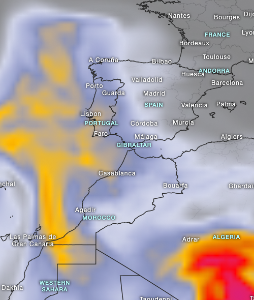 Nuevo episodio de polvo sahariano en la previsi&oacute;n