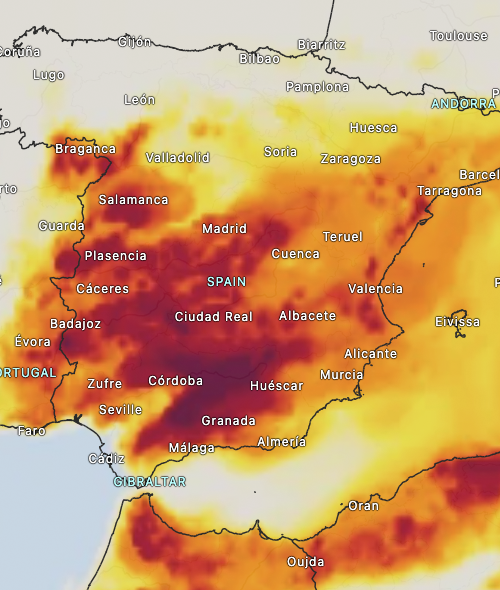 El terral traer&aacute; tiempo c&aacute;lido y polen
