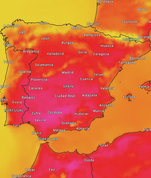 El verano meteorol&oacute;gico comienza con 40 &deg;C
