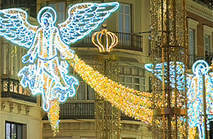 Encendidas las luces de Navidad en Málaga