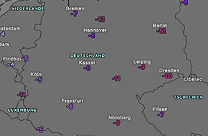 Eisschrankwetter bringt Berlin -12 °C