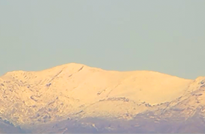 La nieve cubre de blanco la Sierra de las Nieves