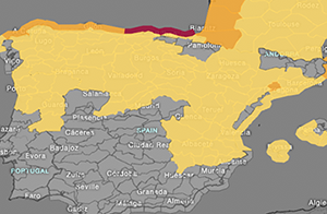 Storm Benjamin hits northern Spain