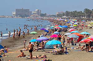 Hot October week on the Costa del Sol
