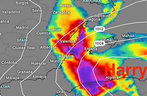 Storm Harry takes command