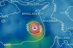 Un ciclón tropical se está formando en la Bahía de Bengala