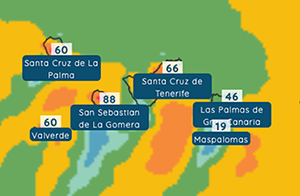 Fin de semana ventoso en Canarias