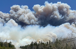 Wildfires in Nova Scotia out of control
