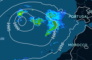 Borrasca Oscar causa tormentas también en las Islas Canarias