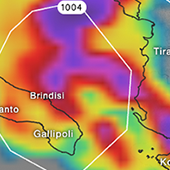 Severe weather forecast for Corfu