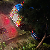 Temporal con lluvias intensas y fuertes rachas de viento