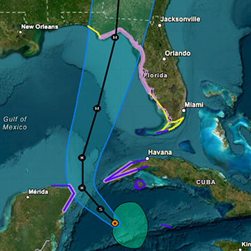 Huracán Helene golpeará la costa de Florida