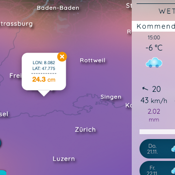 Sturmtief Renate bringt reichlich Schnee