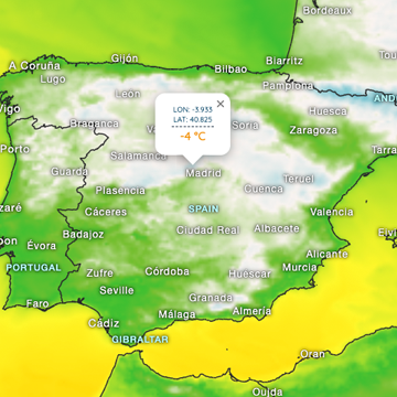 Arctic cold air is flowing in
