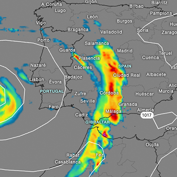 Spain, the warmest region in Europe