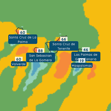 Fin de semana ventoso en Canarias