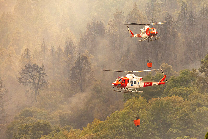Incendio forestal en Tenerife sigue fuera de capacidad de control