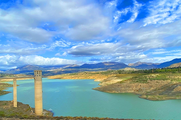 Axarquía - La Viñuela reservoir at historic low