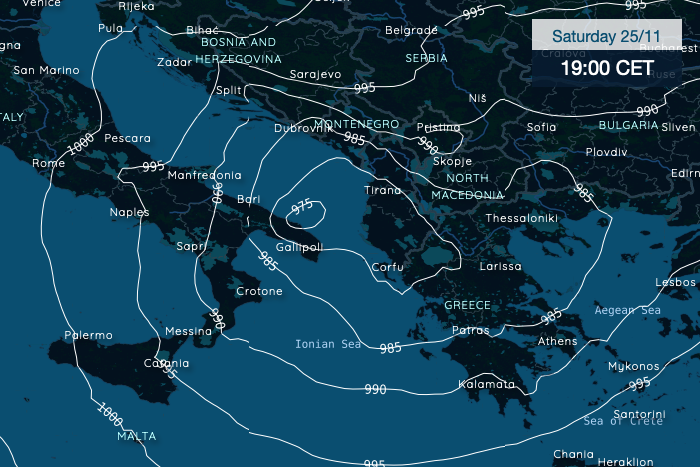 Medicane brings storm, rain and thunderstorms