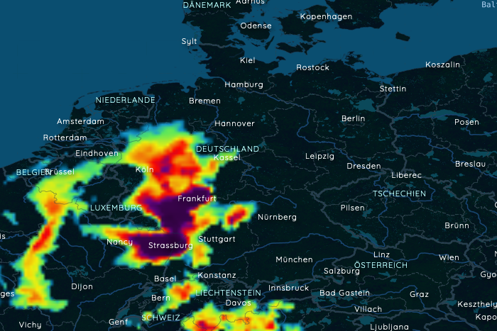 Am Samstag erst Hitze dann Unwetter